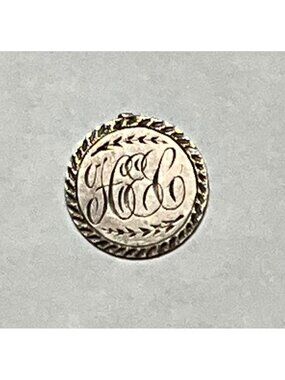 US Silver Half Dime 1847 Love Token  H E C Monogram